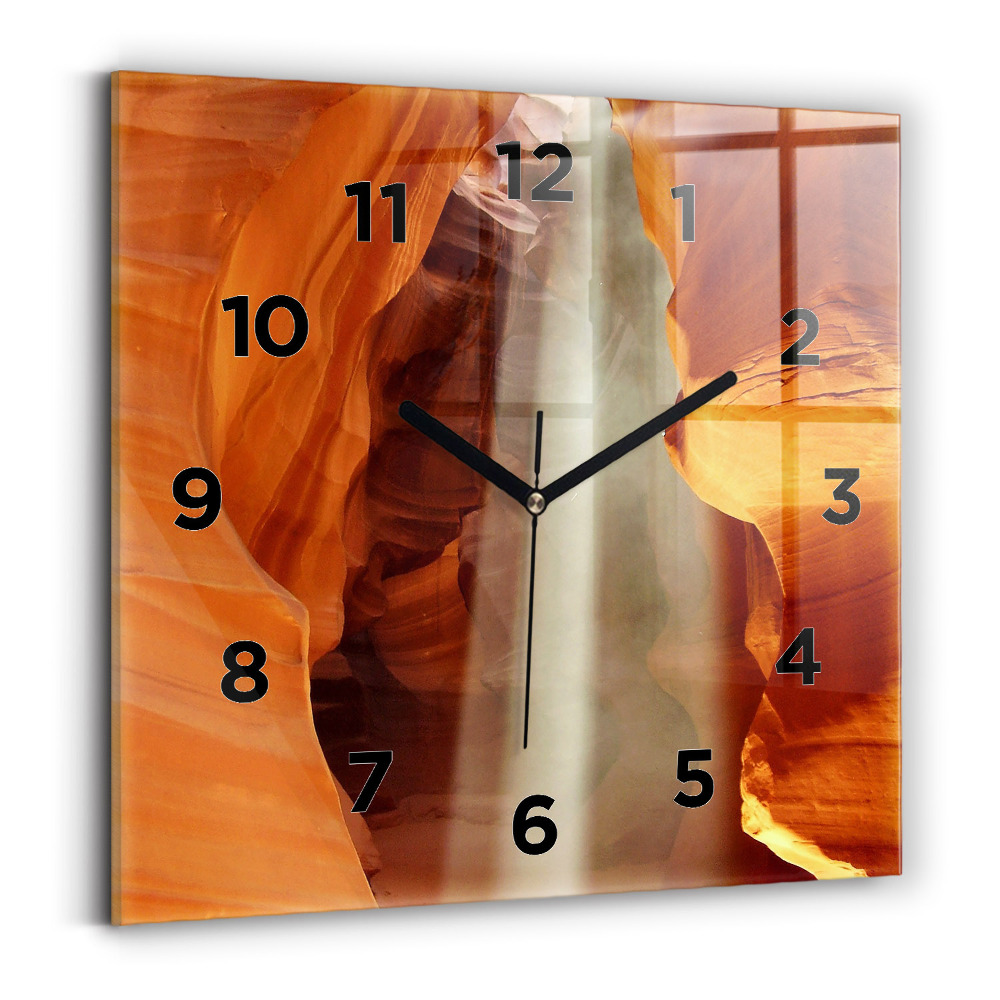 Szögletes üvegóra 30x30 Sivatagi kanyon