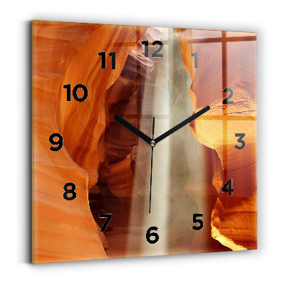 Szögletes üvegóra 30x30 Sivatagi kanyon