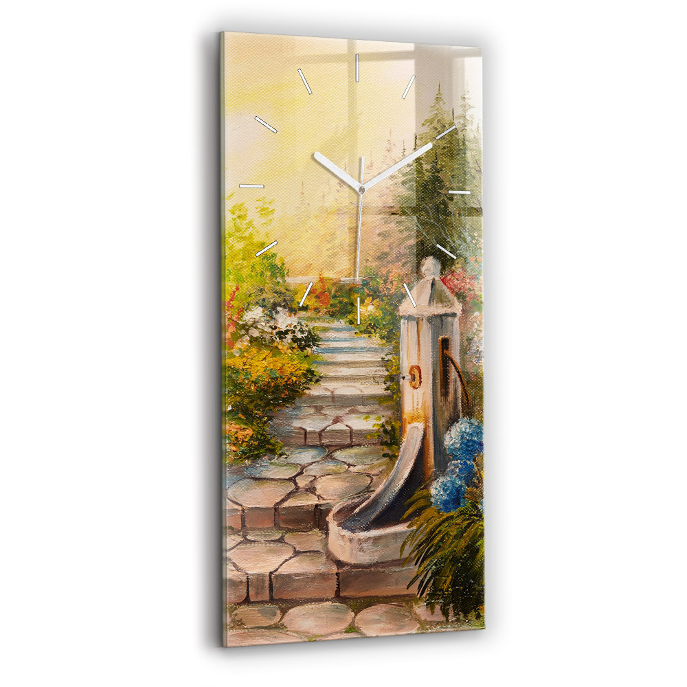 Négyszögletes üvegóra 30x60 Olaj összetétele az erdőben