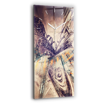 Függőleges üvegóra 30x60 Absztrakt mechanizmus