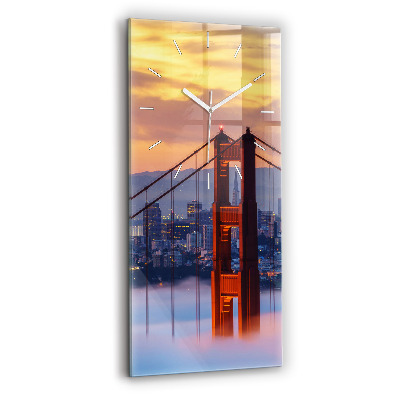 Négyszögletes üvegóra 30x60 Híd San Franciscóban