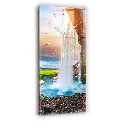 Négyszögletes üvegóra 30x60 Vízesés Izlandon