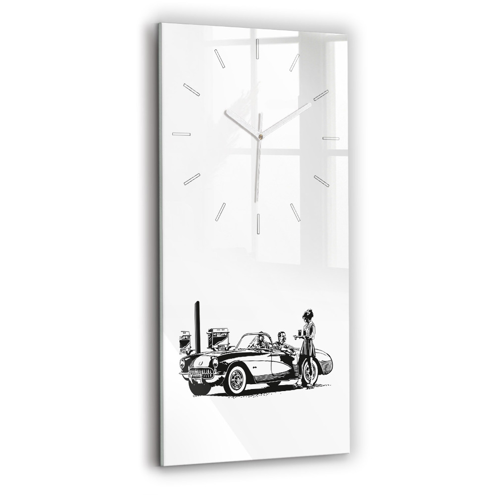 Téglalap alakú üvegóra 30x60 Retro Illusztráció