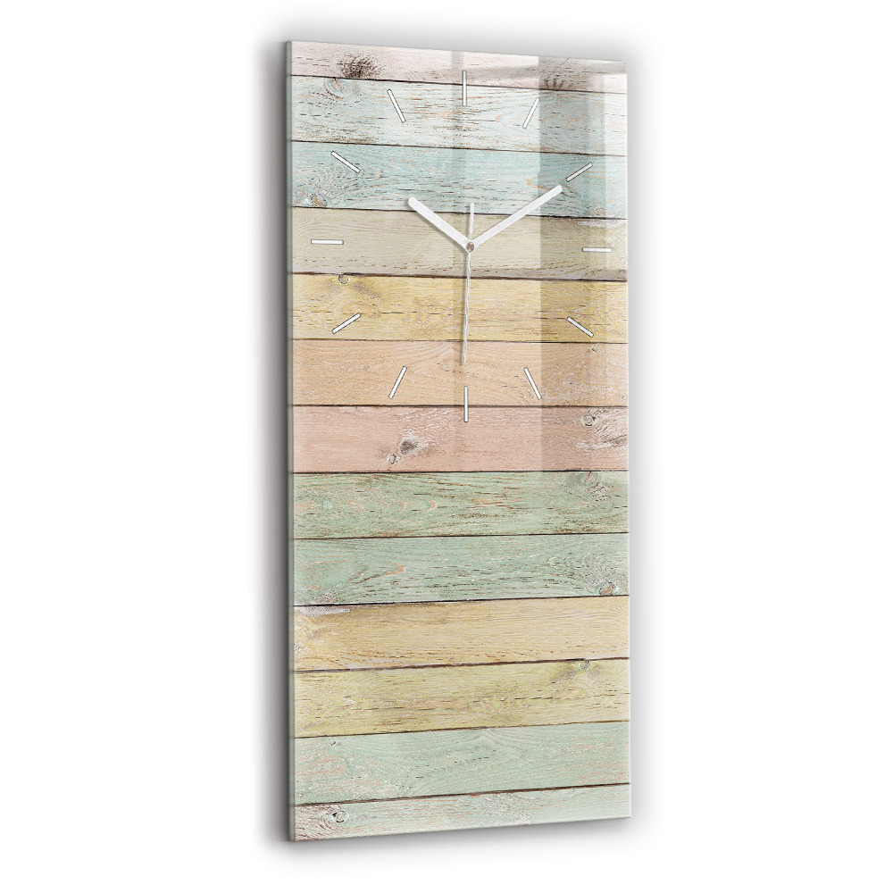 Négyszögletes üvegóra 30x60 Színes táblák