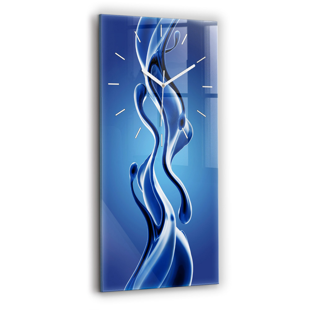 Függőleges üvegóra 30x60 Folyadék absztrakció