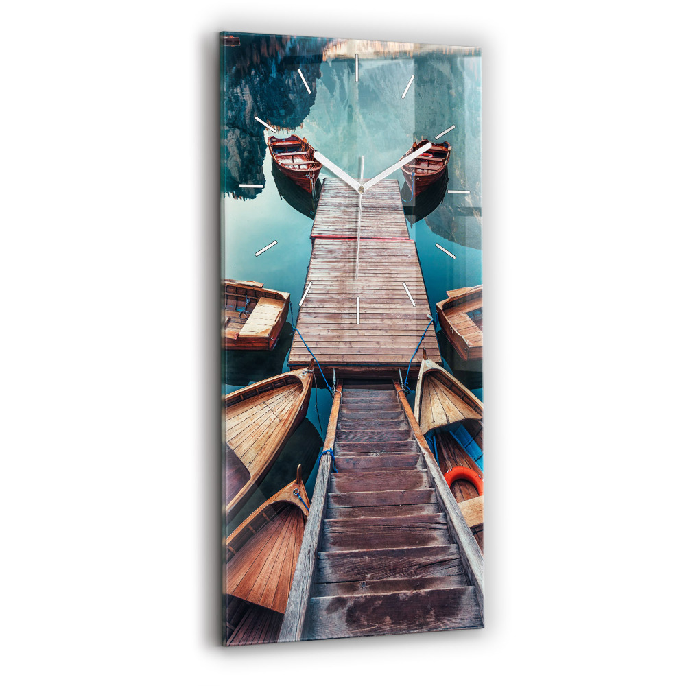 Függőleges üvegóra 30x60 Híd és tó