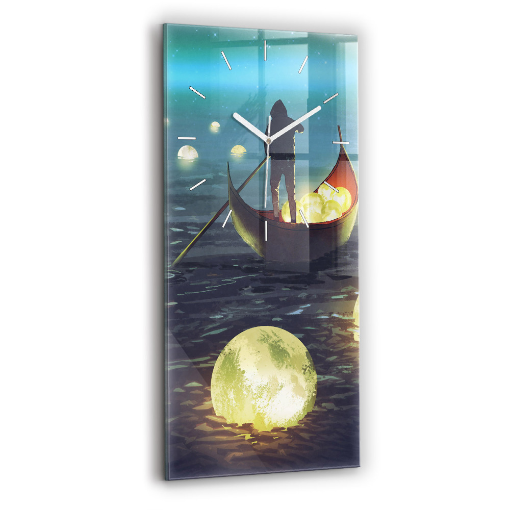 Négyszögletes üvegóra 30x60 Absztrakció