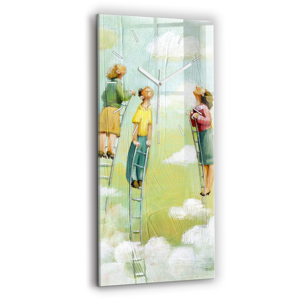 Téglalap alakú üvegóra 30x60 Emberek a létrán