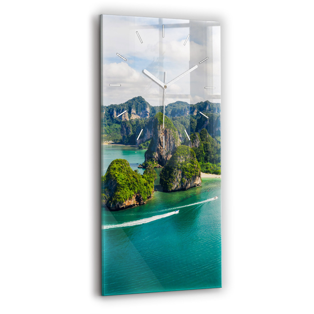 Négyszögletes üvegóra 30x60 Sziget Thaiföldön