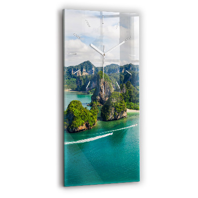 Négyszögletes üvegóra 30x60 Sziget Thaiföldön