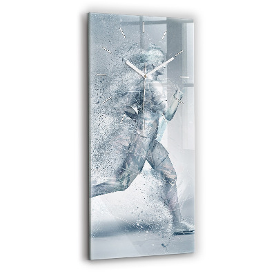 Téglalap alakú üvegóra 30x60 Futó ember