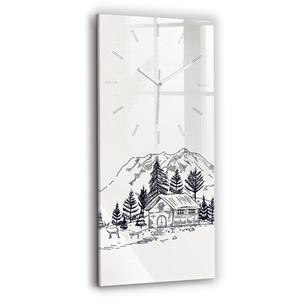 Téglalap alakú üvegóra 30x60 Rajzfilm város