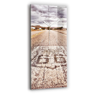 Négyszögletes üvegóra 30x60 Route 66 USA