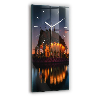 Négyszögletes üvegóra 30x60 Templom Bangkokban