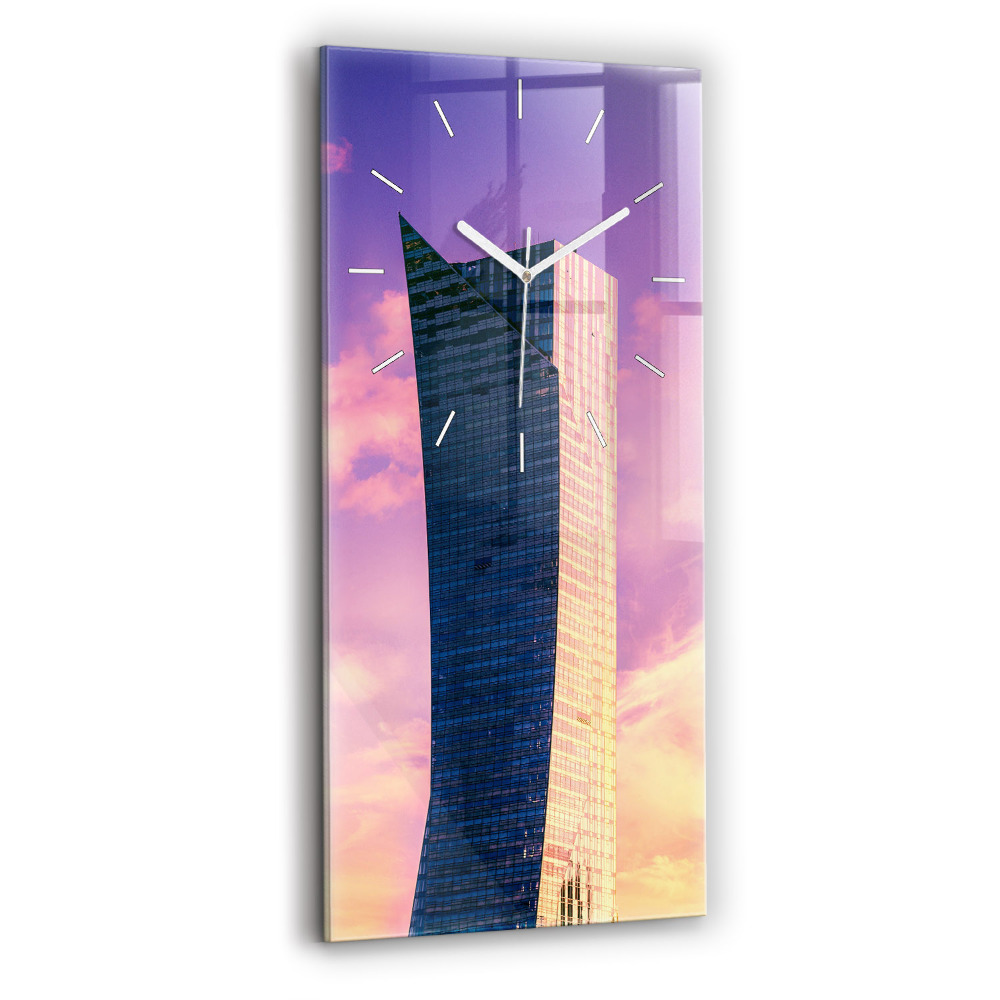 Négyszögletes üvegóra 30x60 Felhőkarcoló Varsóban