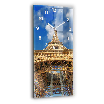 Négyszögletes üvegóra Franciaország Eiffel-torony