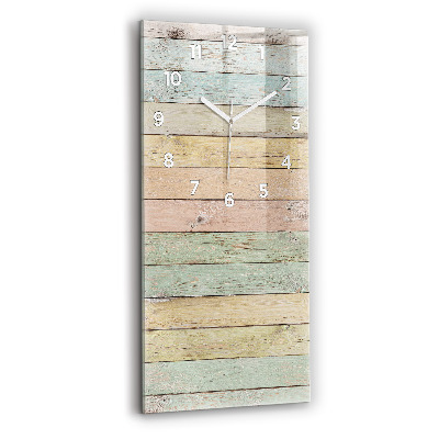 Négyszögletes üvegóra Színes táblák