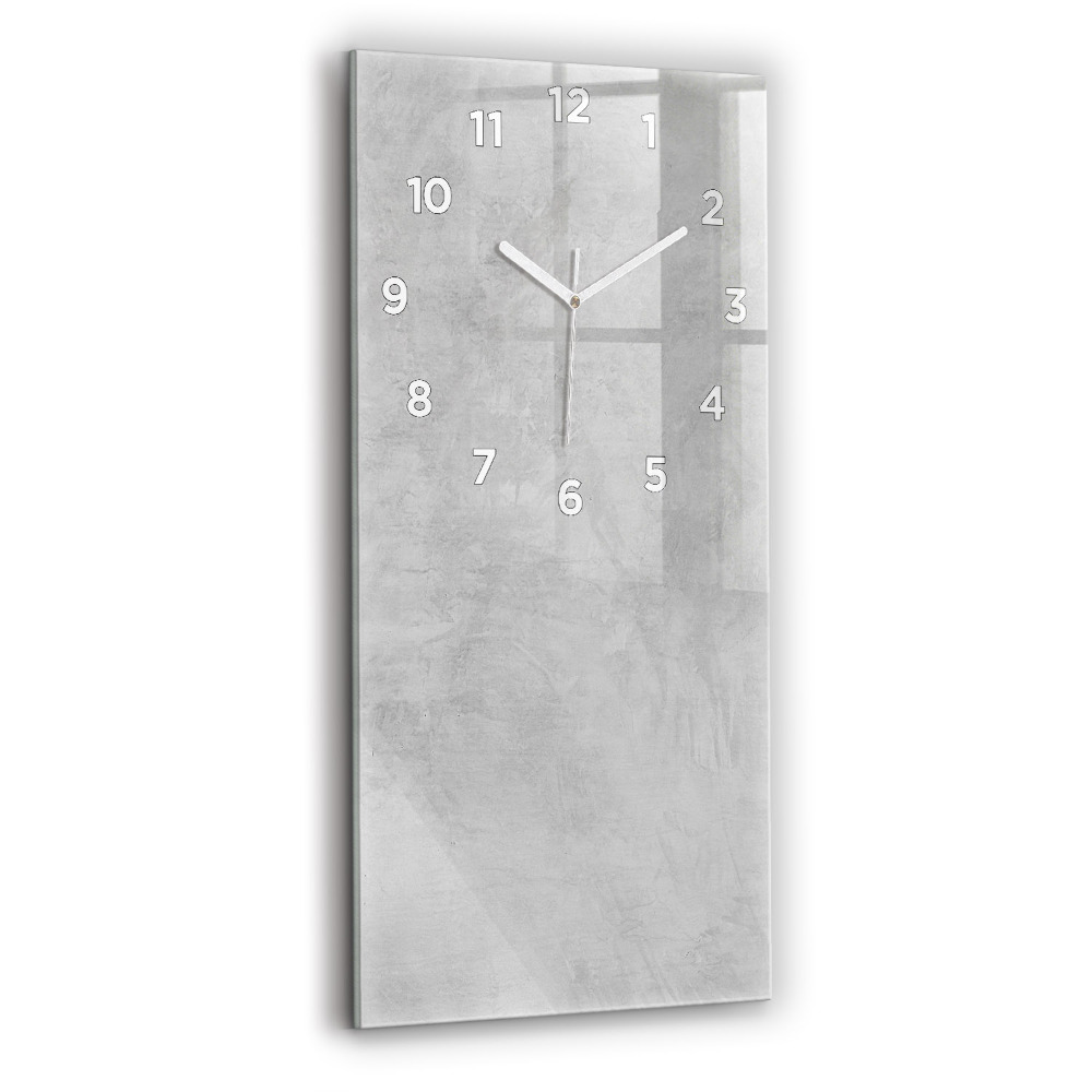 Négyszögletes üvegóra Kő fal