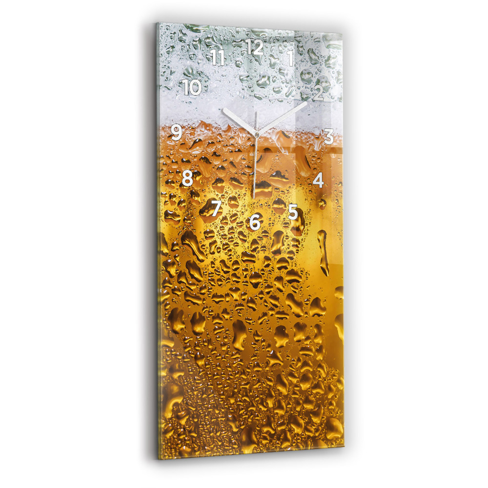 Négyszögletes üvegóra Egy korsó sör