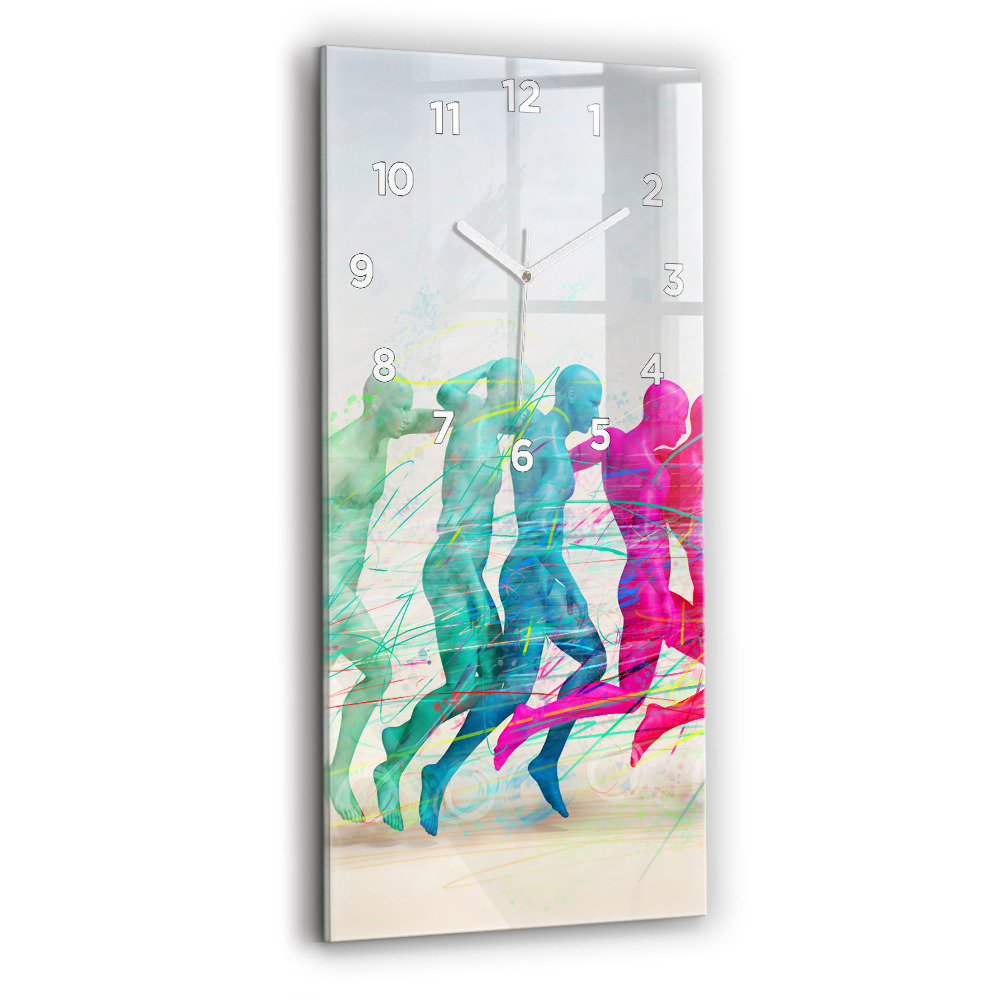 Függőleges üvegóra Színes emberek