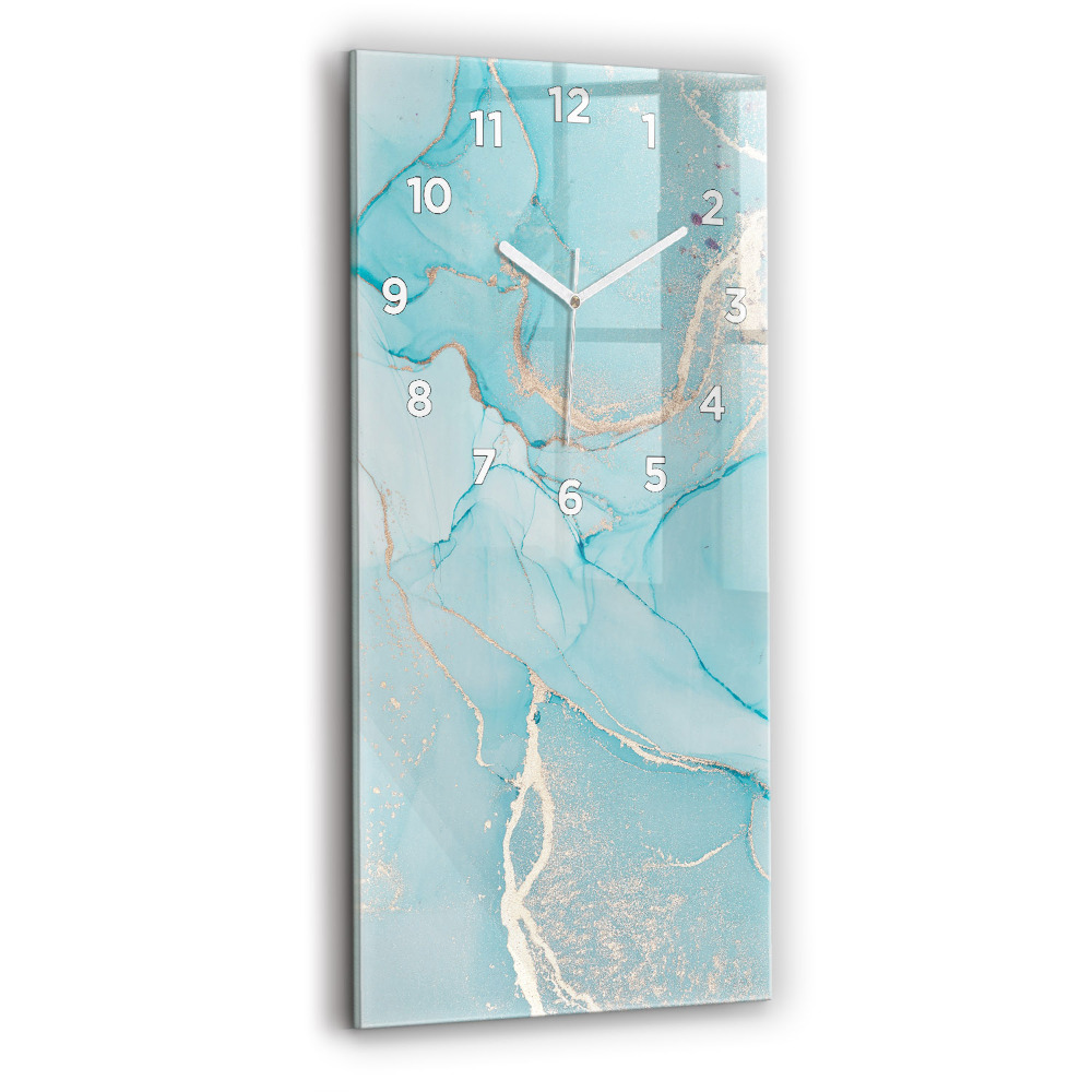 Négyszögletes üvegóra Dekoratív márvány