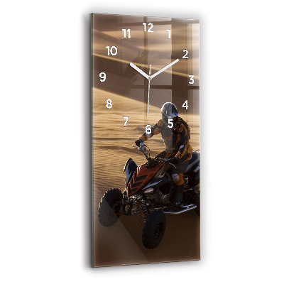 Négyszögletes fali üvegóra Quad a sivatagban