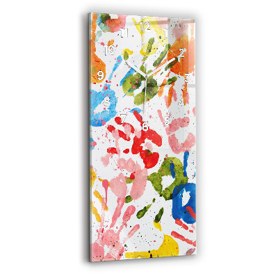 Téglalap alakú üvegóra Gyermek kézlenyomatok