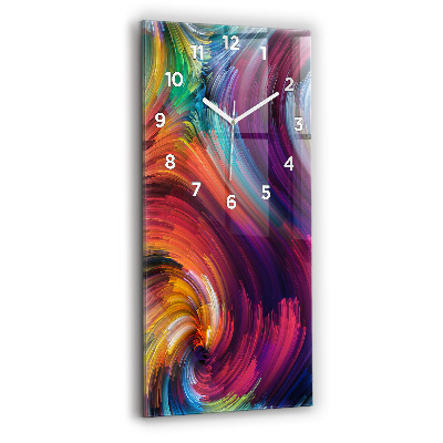 Négyszögletes fali üvegóra Eladó absztrakció