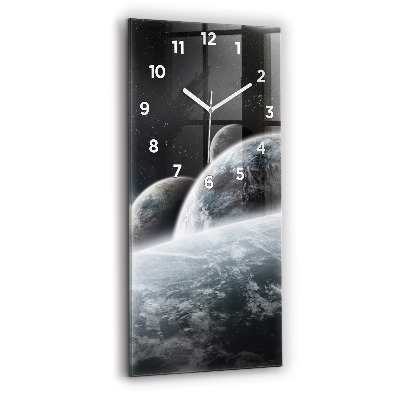 Négyszögletes üvegóra Űr és bolygók