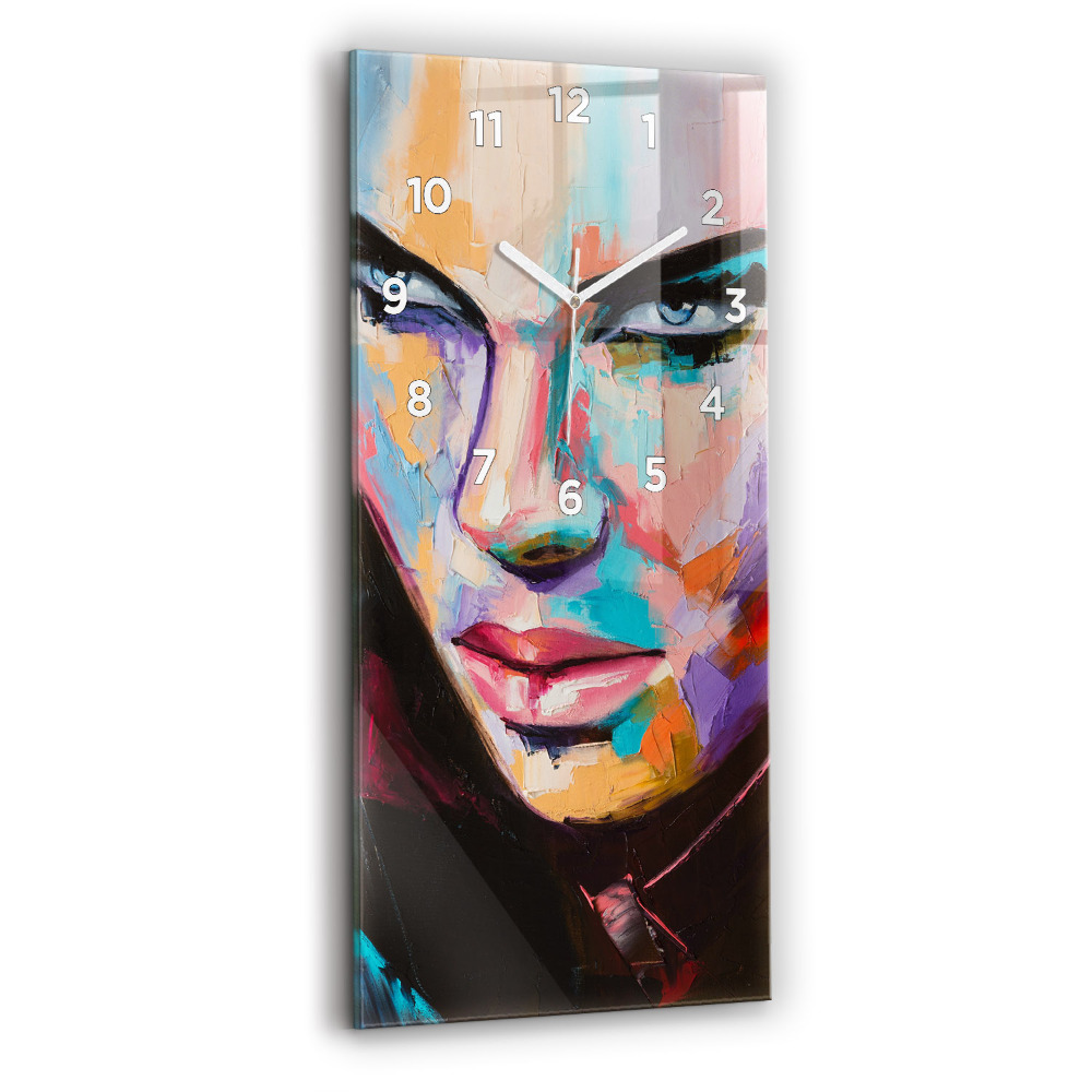 Függőleges üvegóra Egy nő portréja