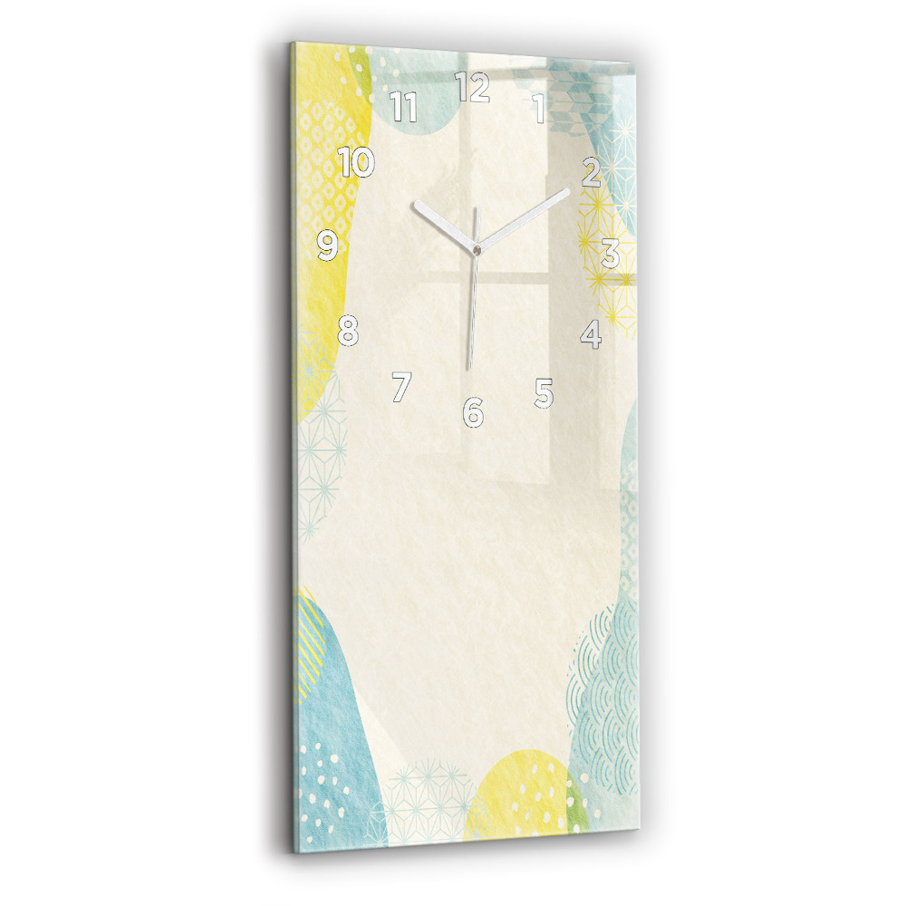 Négyszögletes üvegóra Keret mintákkal