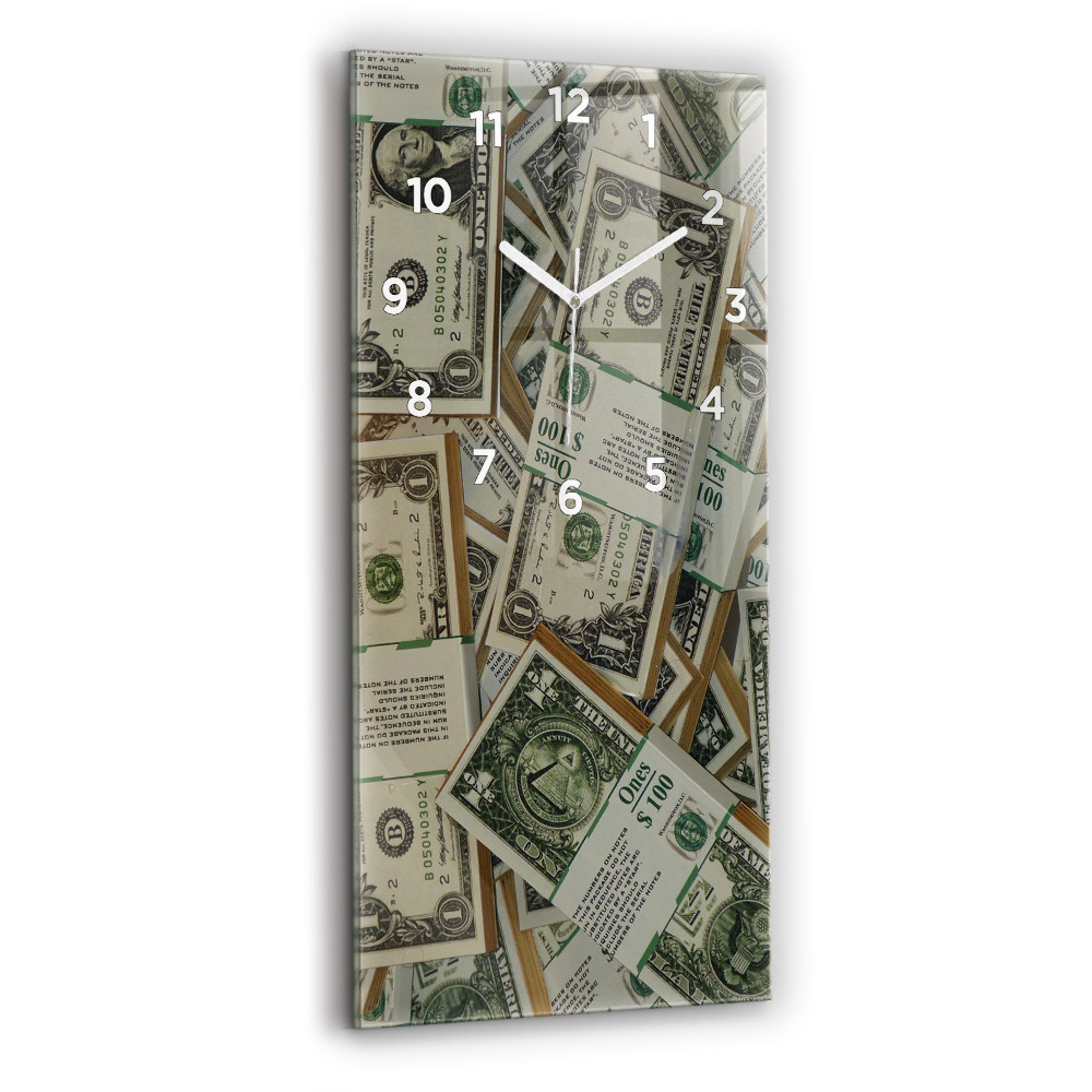 Négyszögletes fali üvegóra 1 amerikai dollár