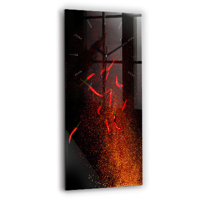 Négyszögletes üvegóra 30x60 Chili paprika