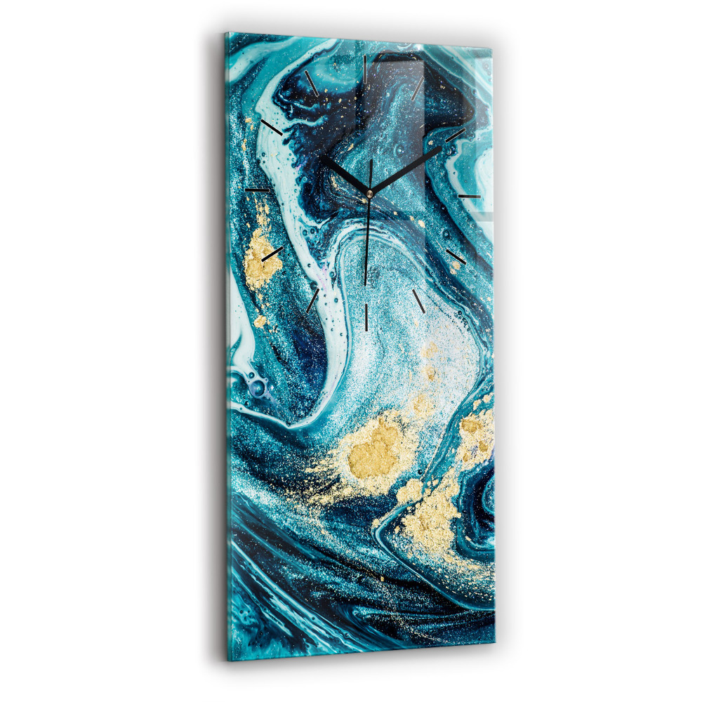 Négyszögletes fali üvegóra 30x60 Absztrakt márvány