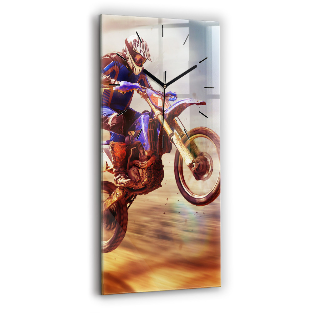 Négyszögletes fali üvegóra 30x60 Enduro Motocross