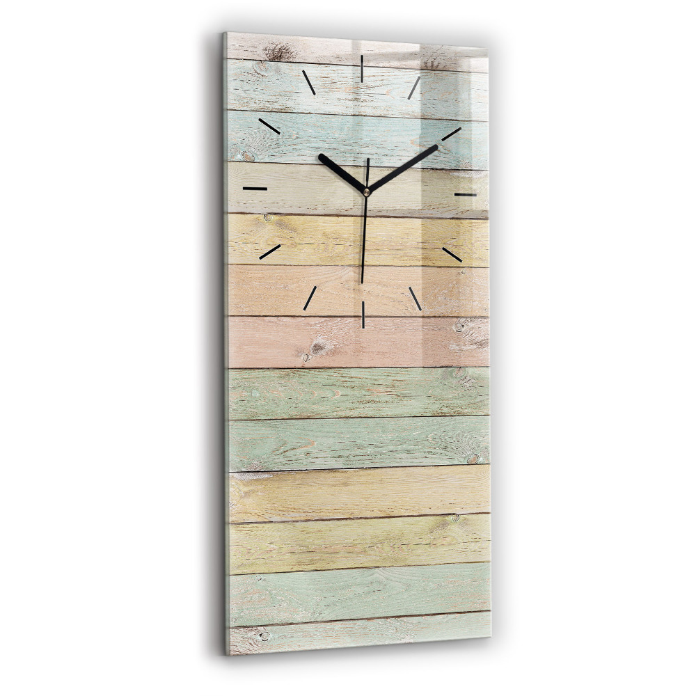 Négyszögletes üvegóra 30x60 Színes táblák