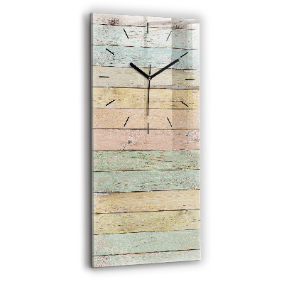 Négyszögletes üvegóra 30x60 Színes táblák