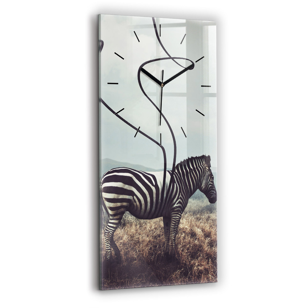 Függőleges üvegóra 30x60 Zebra – Absztrakció