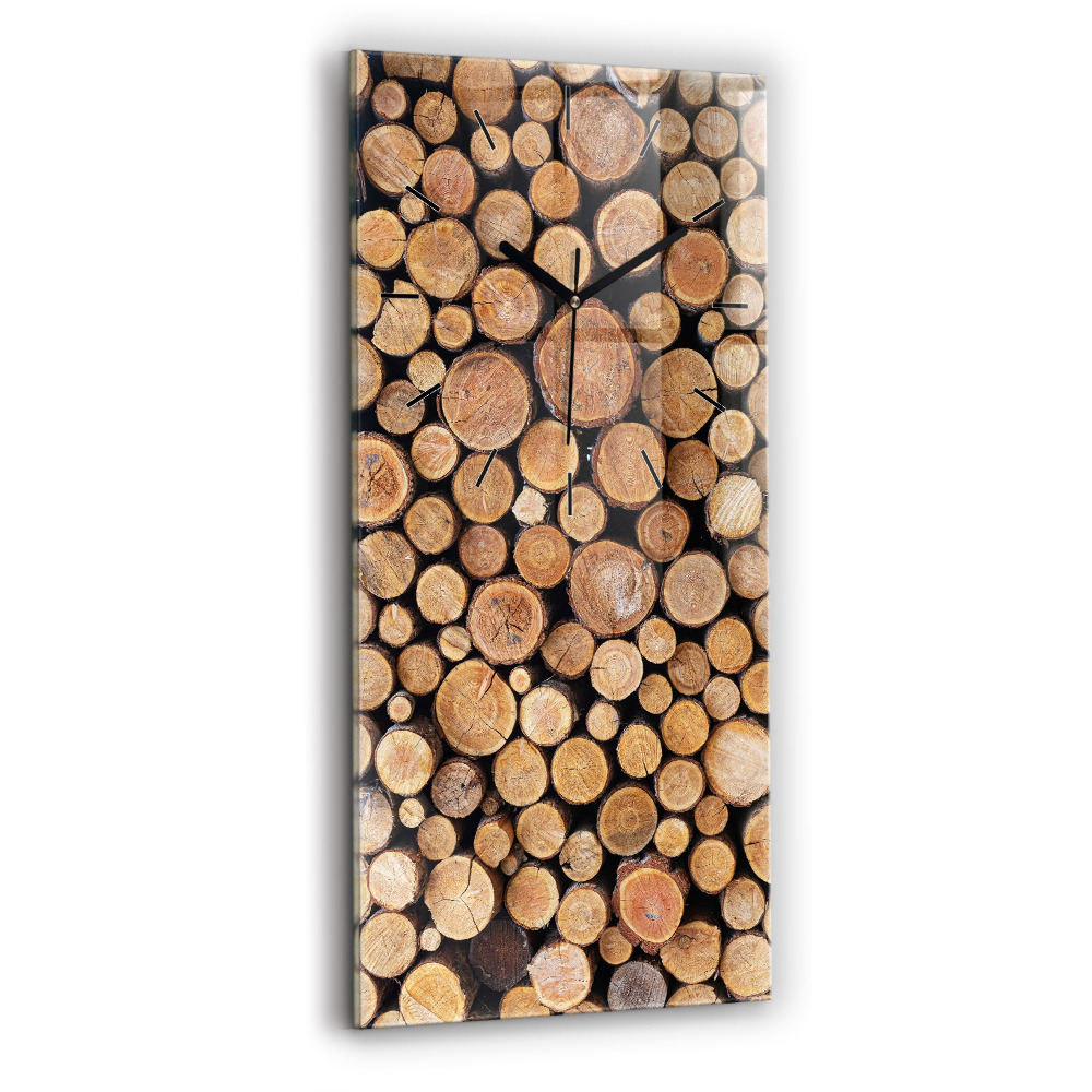 Négyszögletes üvegóra 30x60 Fa gyűrűk