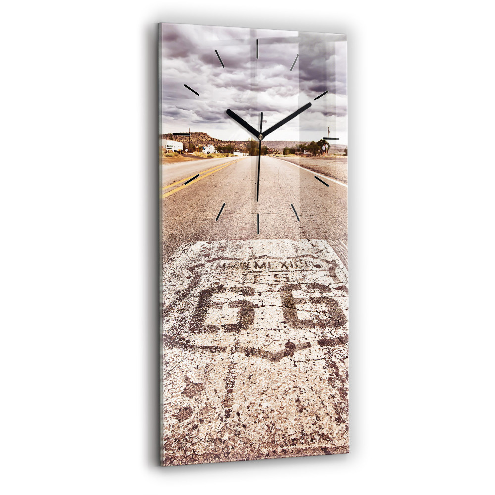 Négyszögletes üvegóra 30x60 Route 66 USA