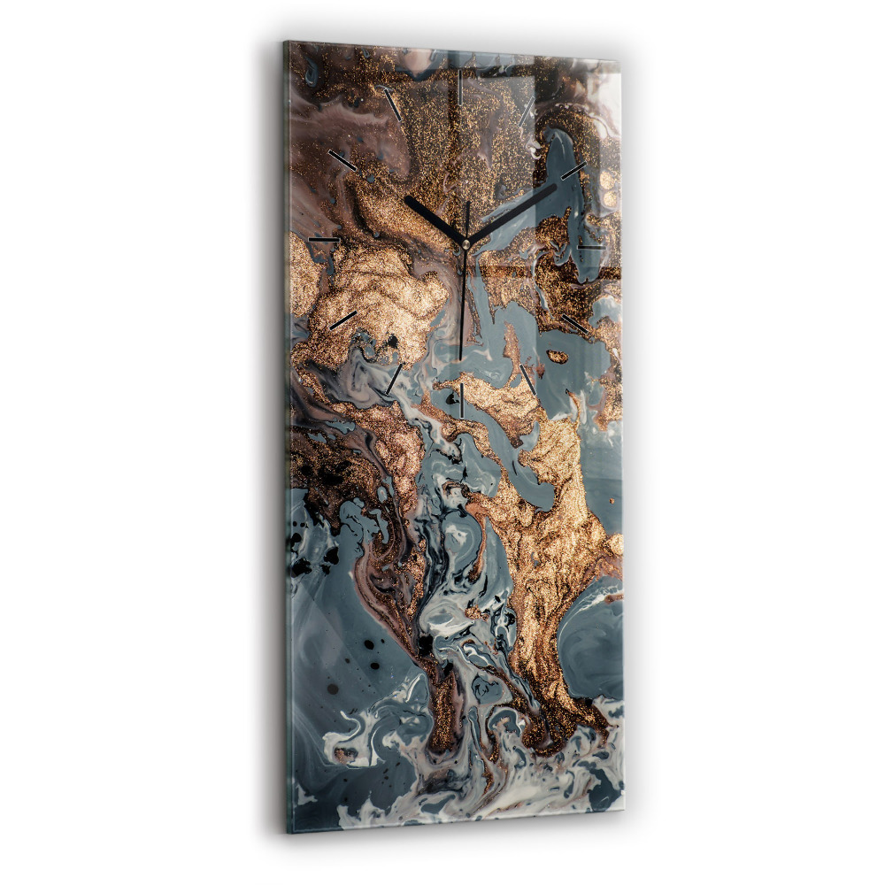 Téglalap alakú üvegóra 30x60 Márvány arany absztrakció