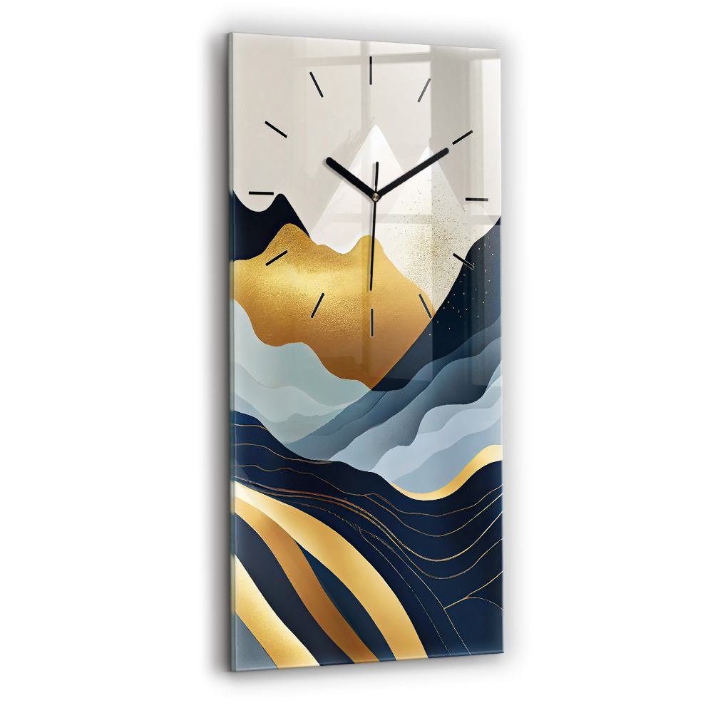 Függőleges üvegóra 30x60 Absztrakt hegyek