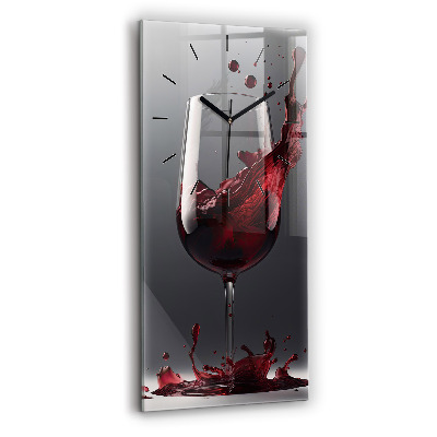 Függőleges üvegóra 30x60 Egy pohár vörösbor