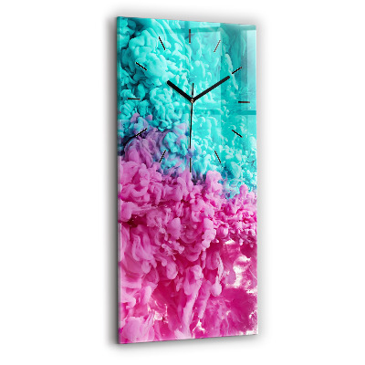 Négyszögletes üvegóra 30x60 Modern művészet – foltok