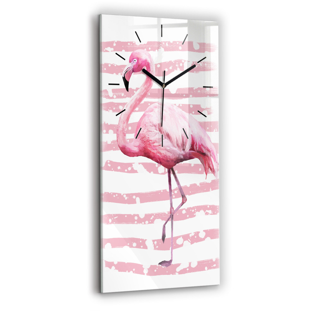 Téglalap alakú üvegóra 30x60 Flamingo grafika