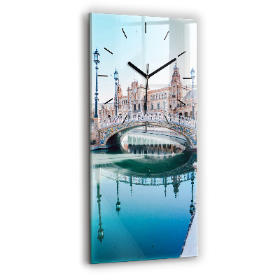 Négyszögletes üvegóra 30x60 Plaza de España Sevillában