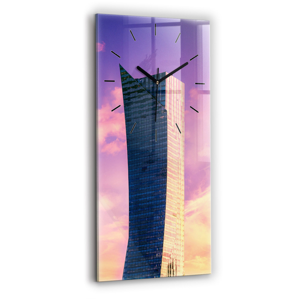 Négyszögletes üvegóra 30x60 Felhőkarcoló Varsóban