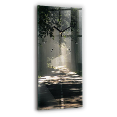 Függőleges üvegóra 30x60 Erdei út és a napfény csíkjai