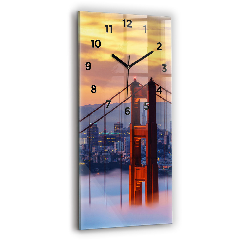 Négyszögletes üvegóra 30x60 Híd San Franciscóban