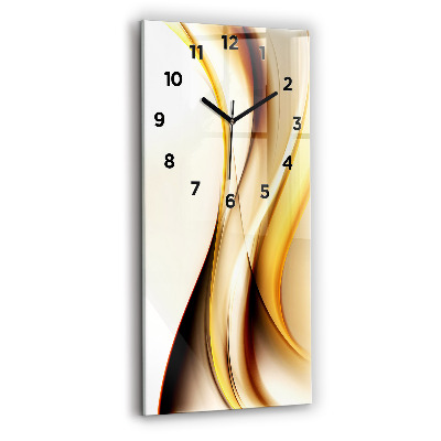 Négyszögletes üvegóra 30x60 Hullám absztrakció